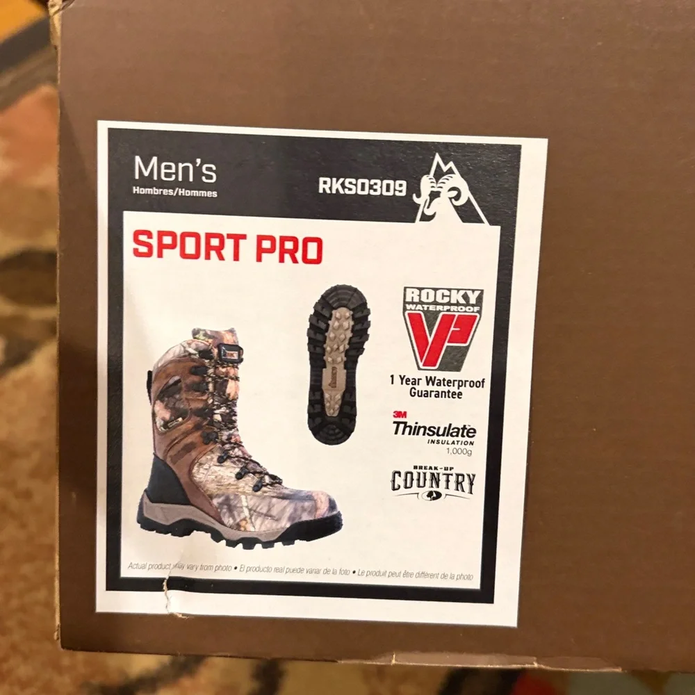 Mens Rocky Sport Pro 1000 gram insulated hunting boot